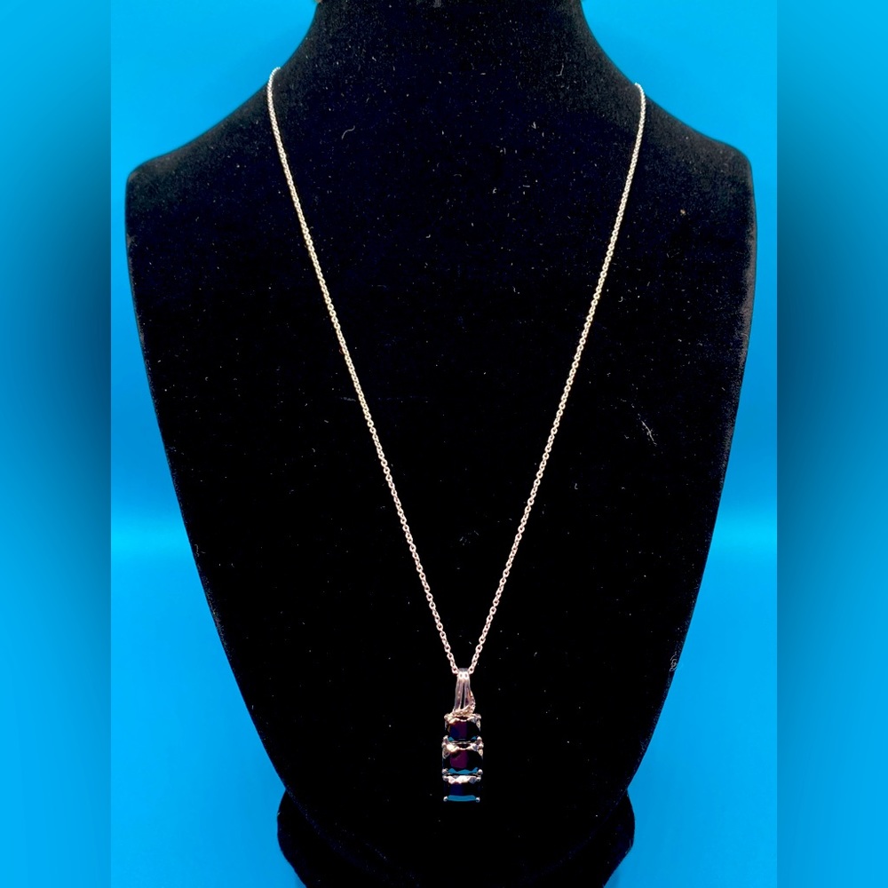 NWT Elite Shungite Necklace With Pendant In Platinum Over Sterling Silver 925